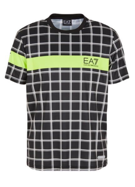Herren Tennis-T-Shirt EA7 Man Jersey T-Shirt - black