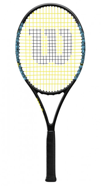 Raqueta de tenis Adulto Wilson Minions 103 - black/blue/yellow