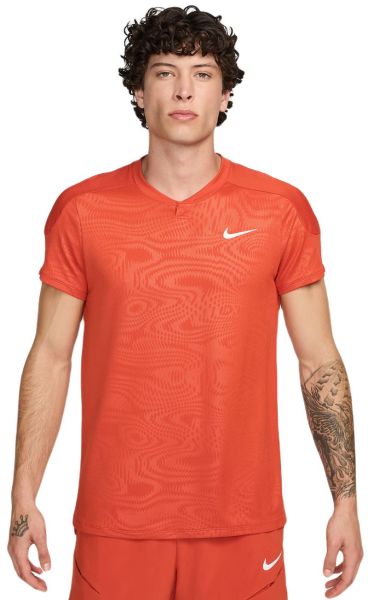 Pánske tričko Nike Court Dri-Fit Slam RG Tennis Top - Biely, Hnedý