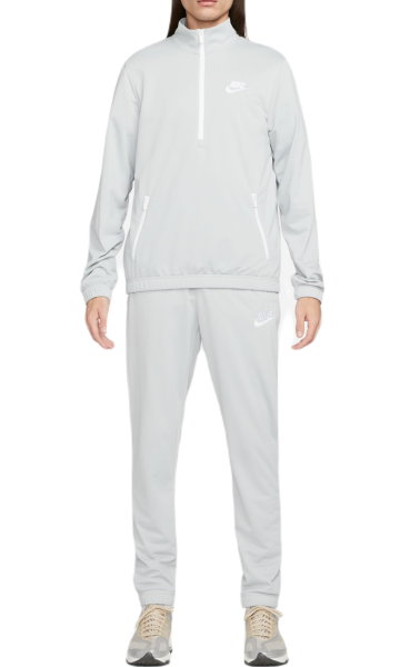 Herren Tennistrainingsanzug Nike Sportswear Sport Essentials Track Suit - light smoke grey/white
