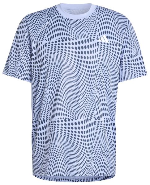 Męski t-shirt Adidas Club Graphic Tennis - Niebieski