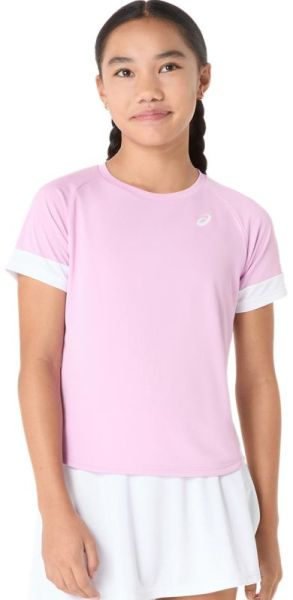 Koszulka dziewczęca Asics Girls Tennis Short Sleeve - Różowy