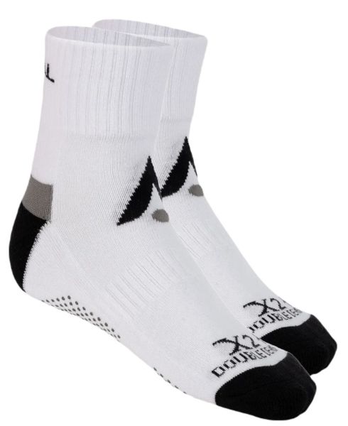 Calzini da tennis Karakal X2+ Sports Ankle Socks 1P - white/black