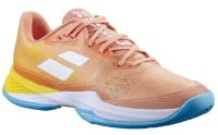 Chaussures de tennis pour femmes Babolat Jet Mach 3 Clay - coral/gold fusion