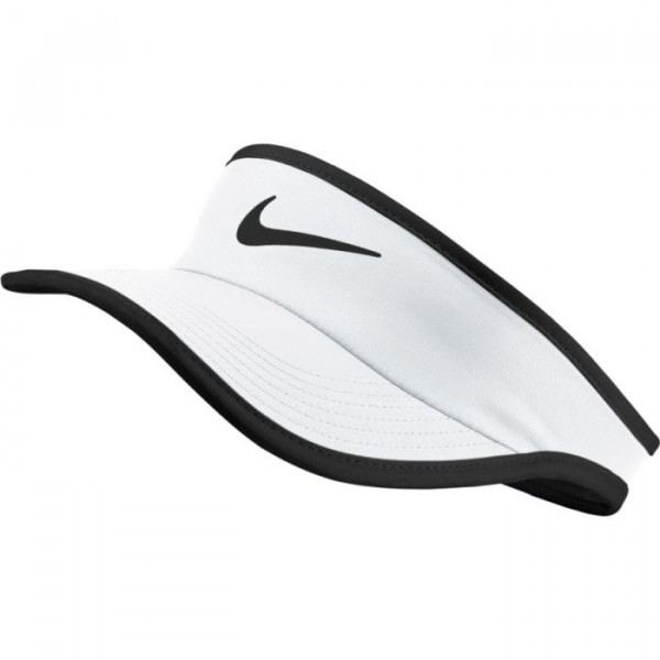  Nike Featherlight Visor YTH - white/black