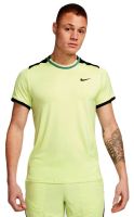 Męski T-Shirt Nike Court Dri-Fit Advantage Top - light lemon twist/black/bicoastal/black