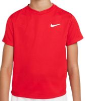Majica za dječake Nike Court Dri-Fit Victory SS Top B - university red/university red/white