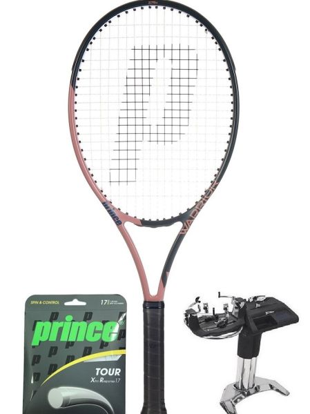 Tennis racket Prince Warrior 107 Pink (275g) + string + stringing