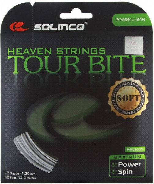 Tennis String Solinco Tour Bite Soft (12 m) - grey