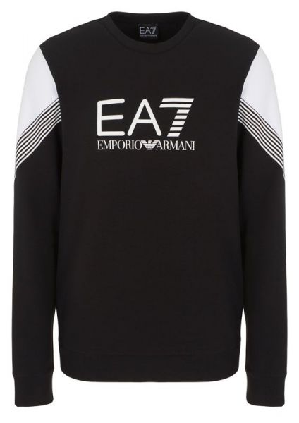 Hanorac tenis bărbați EA7 Man Jersey Sweatshirt - black
