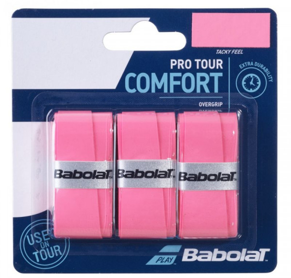 Grips de tennis Babolat Pro Tour 3P - pink