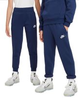 Dievčenské nohavice Nike Club Fleece Jogger - midnight navy/white