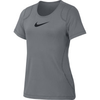 Nike Pro Top SS - cool grey/black