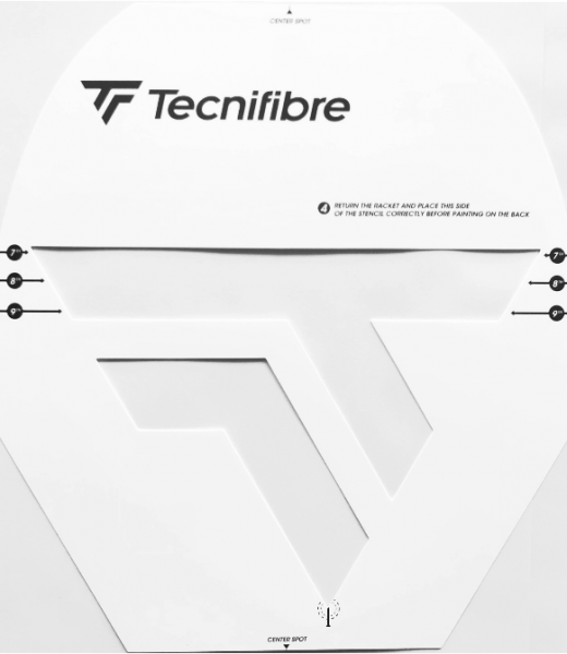 Schablone Tecnifibre Stencil TF Logo Tennis