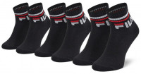 Calcetines de tenis  Fila Junior Quarter Plain Tennis Socks 3P - black