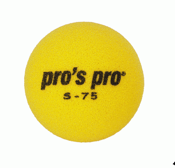 Juniorské tenisové míče Pro's Pro Stage S-75 Yelllow 1B