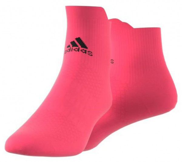  Adidas Alphaskin Ancle LC Socks 1P - signal pink/black/signal pink