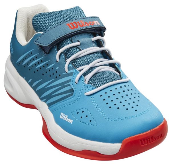 Juniorskie buty tenisowe Wilson Kaos K 2.0 Jr - blue coral/white/fiesta