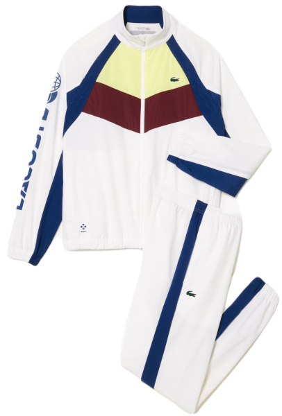 Sportinis kostiumas vyrams Lacoste Tennis x Daniil Medvedev Sweatsuit - navy blue/orange/bordeaux/blue/navy blue