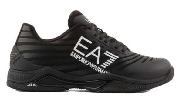 Teniso batai vyrams EA7 Unisex Woven Sneaker - triple black/white