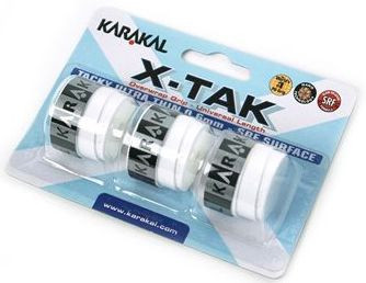 Owijki do squasha Karakal X-TAK (3 szt.) - white