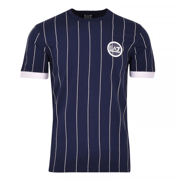 Męski T-Shirt EA7 Man Jersey T-Shirt - blue/white