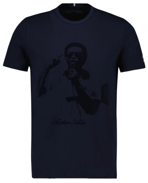 Herren Tennis-T-Shirt Le Coq Heritage Tee No.2 FW22 - sky capitan