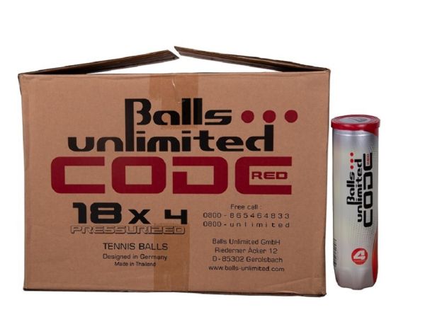 Μπαλάκια τένις Balls Unlimited Code Red 18 x 4B