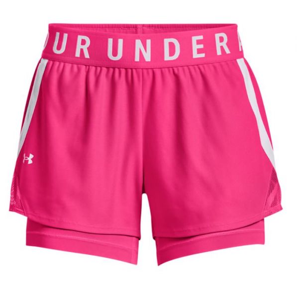  Under Armour Play Up 2in1 Shorts - electro pink/white