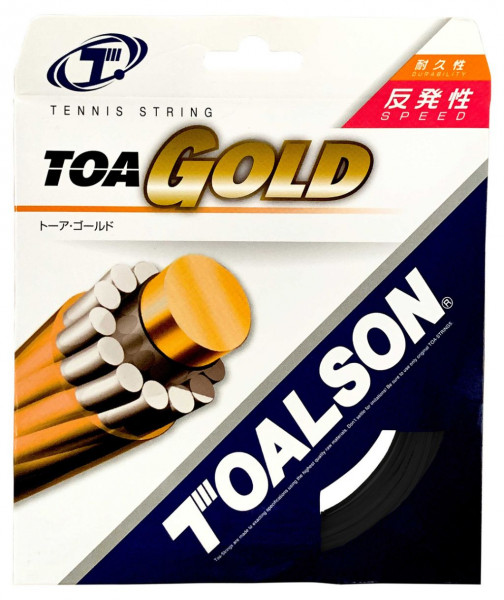 Tennis String Toalson Toa Gold (12 m) - black