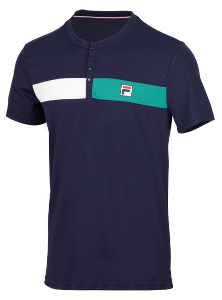Tenisa polo krekls vīriešiem Fila US Open Emilio T-Shirt - navy