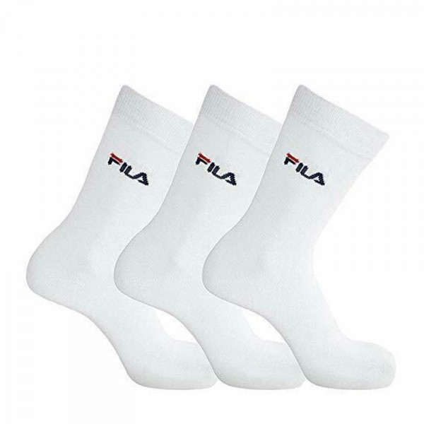 Teniso kojinės Fila Lifestyle socks Unisex 3P - white