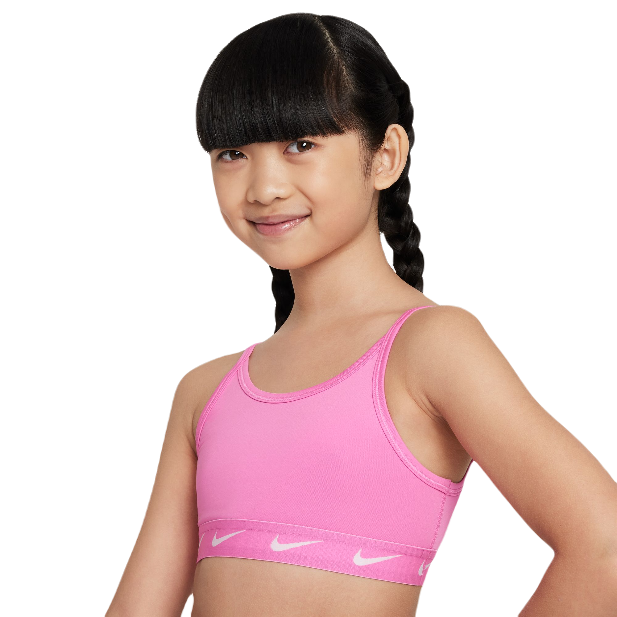 Girls' bra Nike Dri-Fit One Sports Bra - white/black