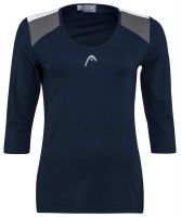Women's long sleeve T-shirt Head Club 22 Tech 3/4 Shirt W - dark blue