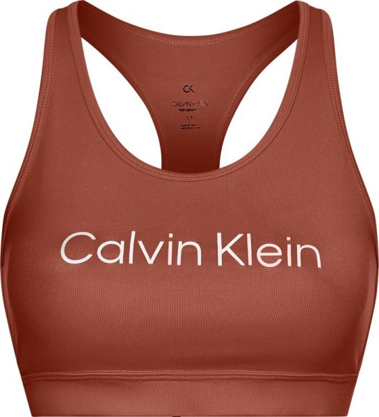 Дамски сутиен Calvin Klein Medium Support Sports Bra - russet