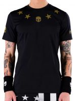 Teniso marškinėliai vyrams Hydrogen Star Tech Tee Man - black/gold