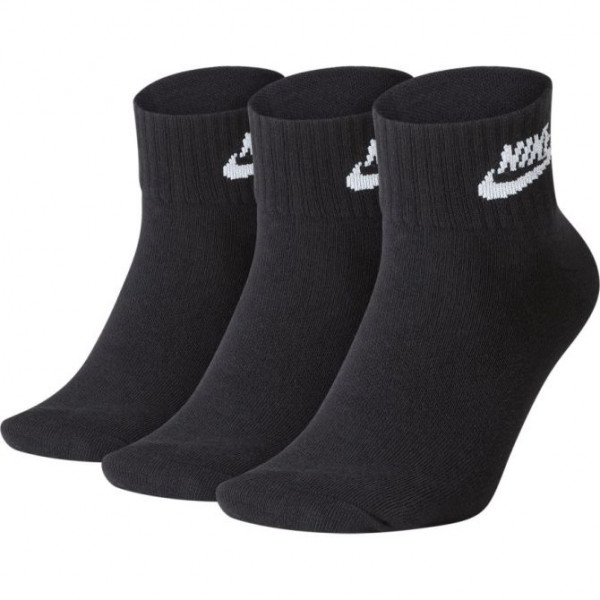 Čarape za tenis Nike Sportswear Everyday Essential Ankle 3P - black/white