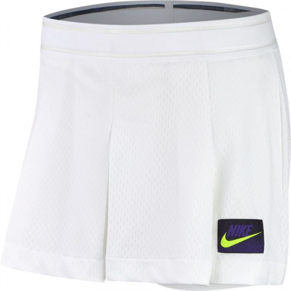  Nike Court Slam Short NY W - white/black/court purple/volt
