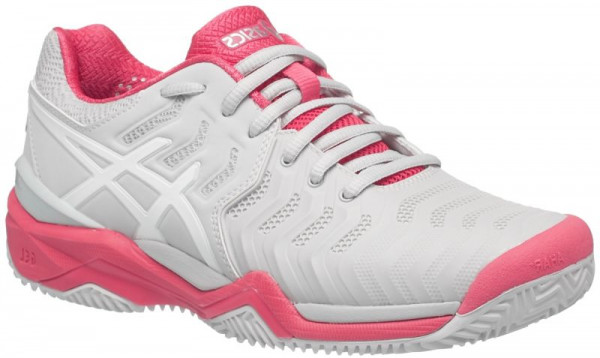  Asics Gel-Resolution 7 Clay - glacier grey/white/rouge red