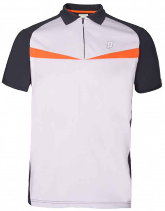 Prince Half Zip Dart Panel Shirt - flame | Tennis Zone | Tennis Shop
