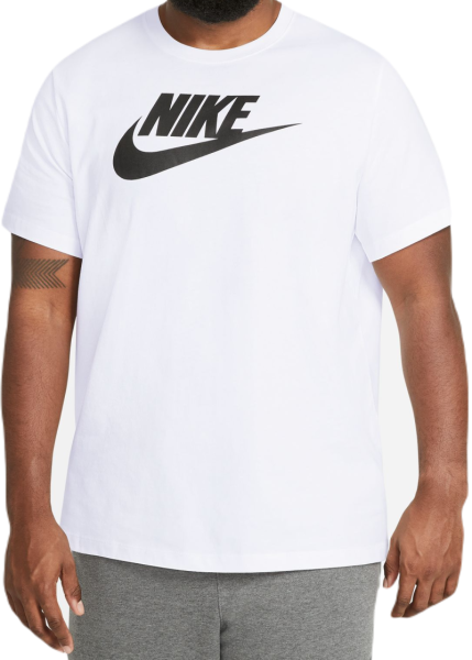 Herren Tennis-T-Shirt Nike Sportswear T-Shirt Icon Futura - Schwarz, Weiß