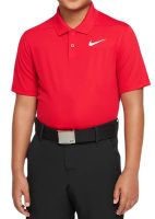 Camiseta de manga larga para niño Nike Dri-Fit Victory Golf Polo - Blanco, Rojo