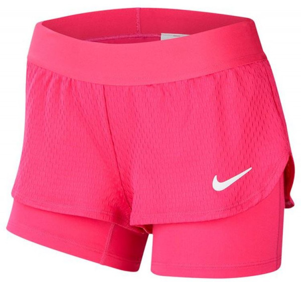  Nike Girls Court Flex Short - vivid pink/white