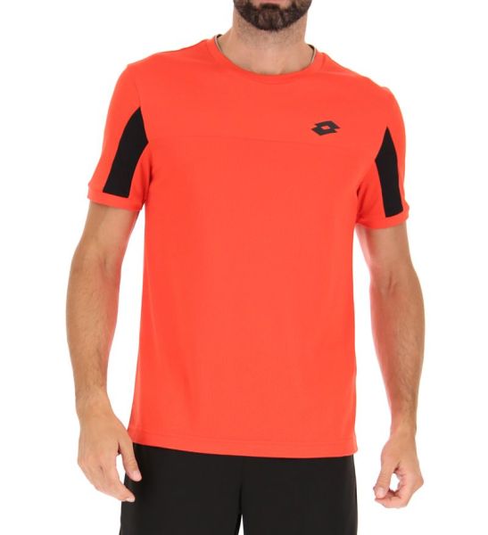 Teniso marškinėliai vyrams Lotto Superrapida VI T-Shirt 1 - grenadine red