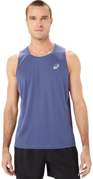 Herren Tennis-T-Shirt Asics Core Singlet - Blau
