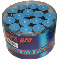 Tenisa overgripu Pro's Pro Aqua Zorb Premium 60P - blue