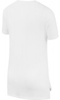 Marškinėliai mergaitėms Nike G NSW Tee DPTL Basic Futura - white/black Marškinėliai mergaitėms Nike G NSW Tee DPTL Basic Futura - white/black