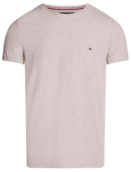 Męski t-shirt Tommy Hilfiger Stretch Slim Fit - Beżowy