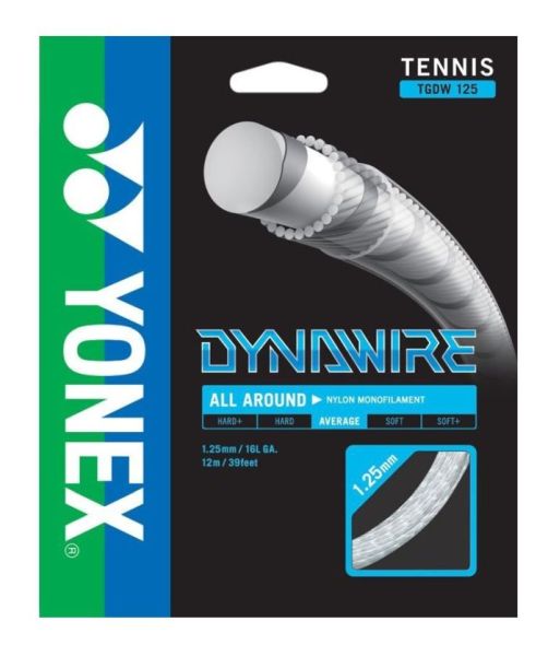 Tenisový výplet Yonex Dynawire (12m) - Stříbrný