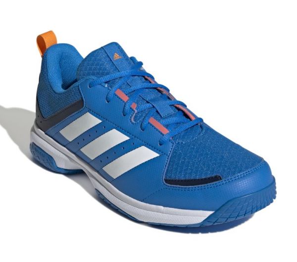 Pánska obuv na badminton/squash Adidas Ligra 7 M - blue rush/cloud white/team navy